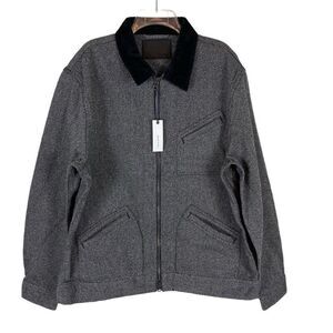 Taylor Stitch The Ignition Jacket in Indigo Salt & Pepper full zip chore jacket